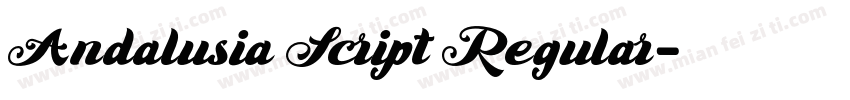 Andalusia Script Regular字体转换